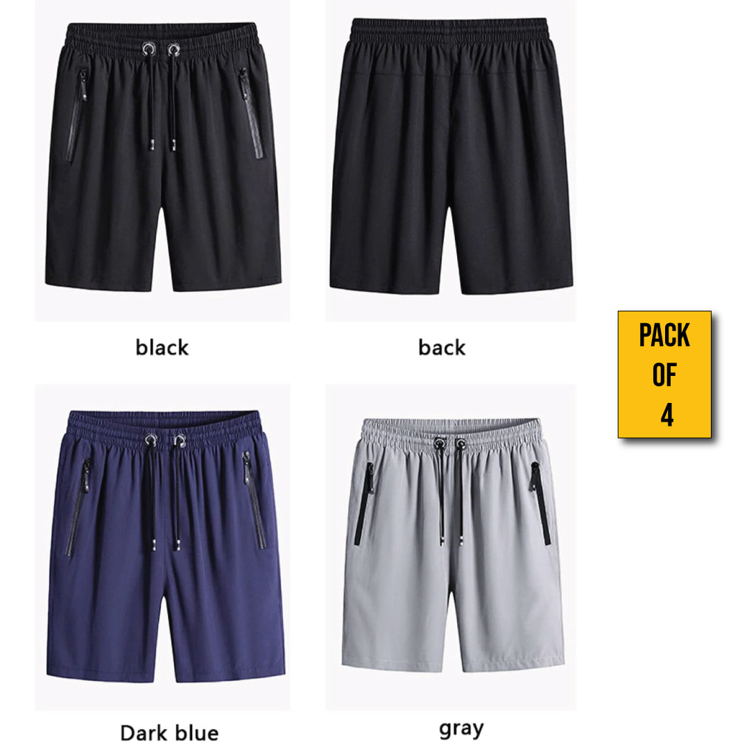 StretchMax™ All Day Comfort Shorts (4Pcs) 🩳🧊 | M - 4XL ✅
