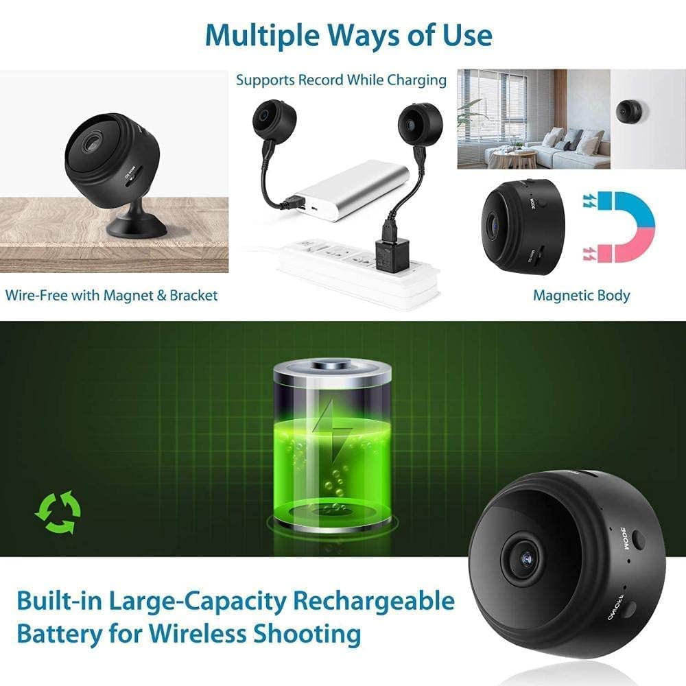 🎥 SecureEye™ - Smart HD Mini Camera 🕵️| Watch Anywhere 👀