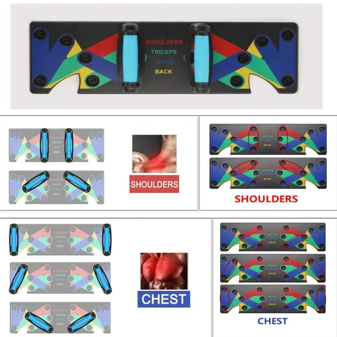 💪 PowerGain™ -  Home Gym Push-Up Board | Flat 45 %