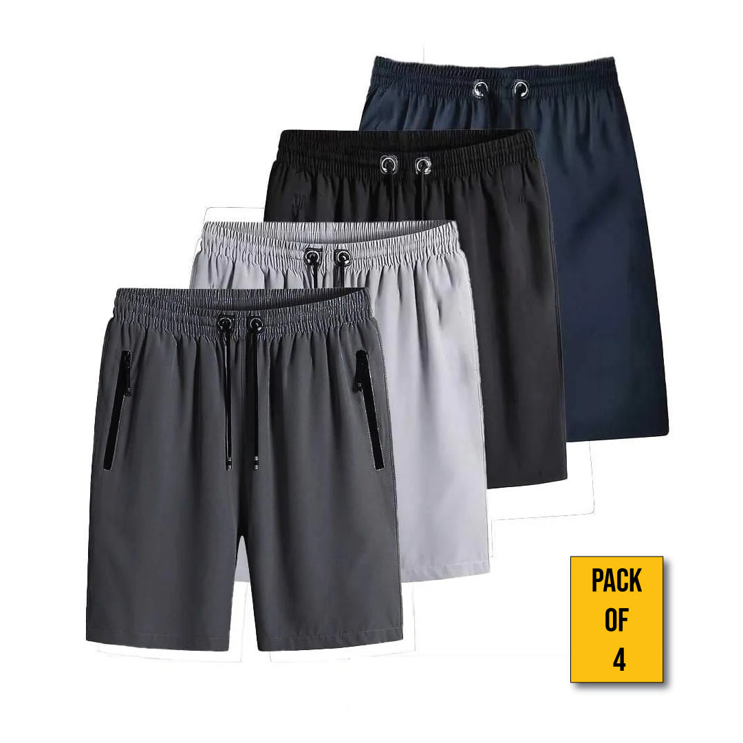 StretchMax™ All Day Comfort Shorts (4Pcs) 🩳🧊 | M - 4XL ✅