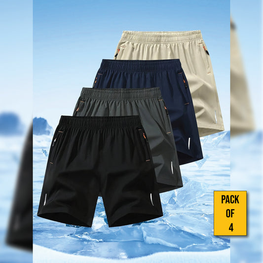 StretchMax™ All Day Comfort Shorts (4Pcs) 🩳🧊 | M - 4XL ✅