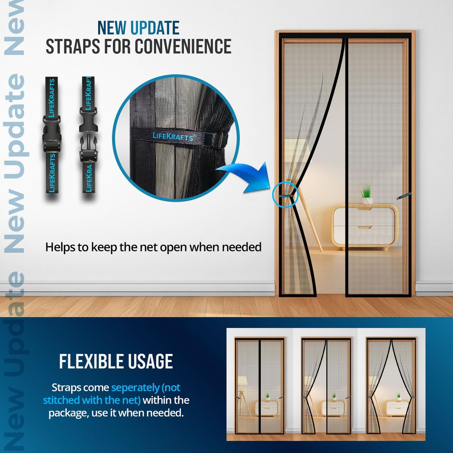 🏡 MagicMesh™ - No-Mosquito Magnetic Door Net 🦟 | Flat 45%