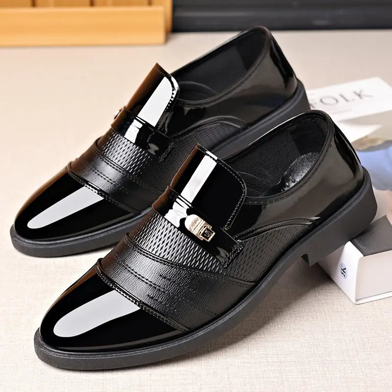 ✨⚫ Shining Black™ -  Premium Slip-Ons 👞 | FLAT 45%🔥