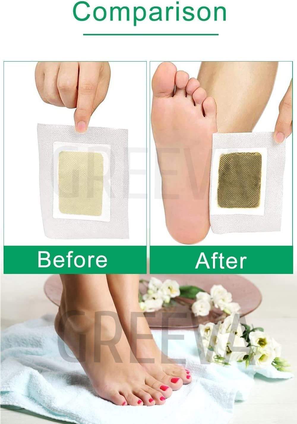 💚 Detox Foot patches SleepWell™ Feeling Light & Fresh| FLAT 45% OFF 🔥