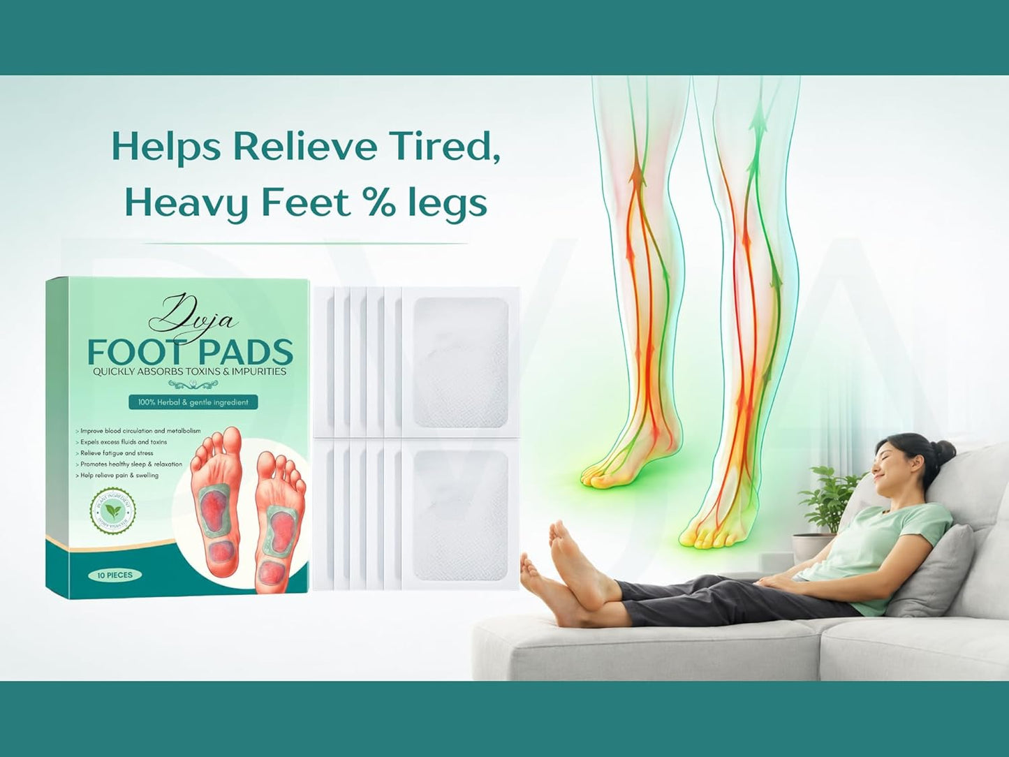 💚 Detox Foot patches SleepWell™ Feeling Light & Fresh| FLAT 45% OFF 🔥