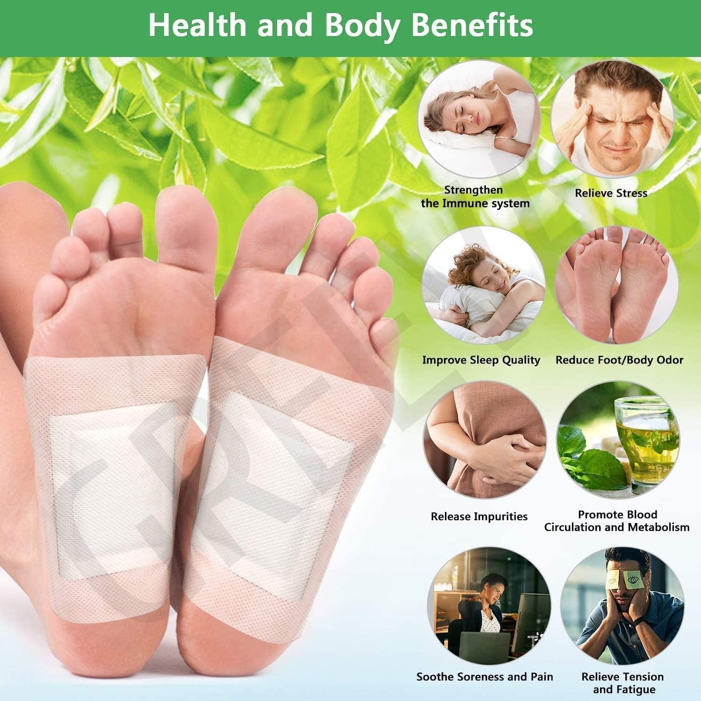 💚 Detox Foot patches SleepWell™ Feeling Light & Fresh| FLAT 45% OFF 🔥
