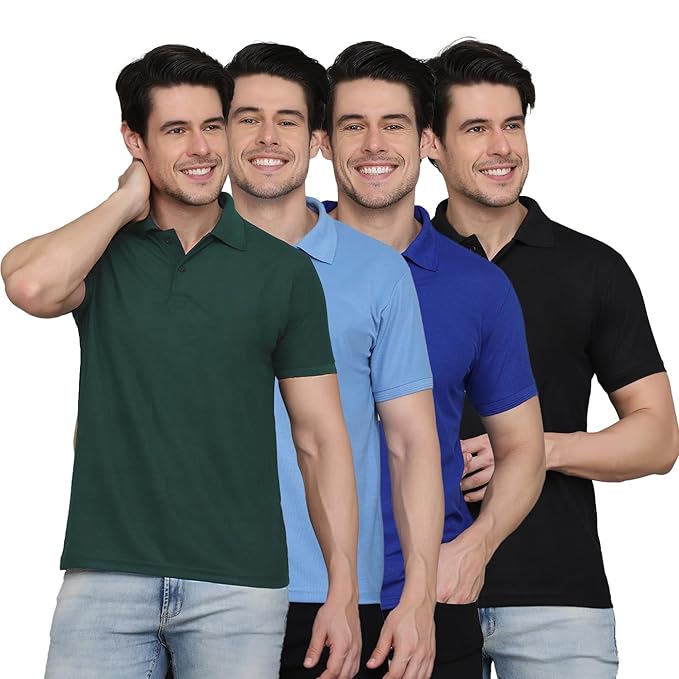 😎 Men's Style™ - Everyday Comfort Polo T-Shirt 👕 | Pack of 5