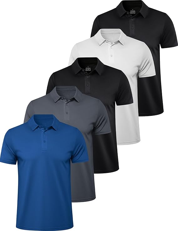 😎 Men's Style™ - Everyday Comfort Polo T-Shirt 👕 | Pack of 5