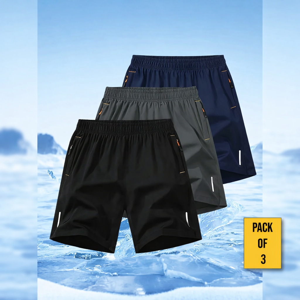 🧊🩳 FlexFit Pro™ - All Day Comfort Shorts |💥 Pack of 3 | M to 4XL ✅