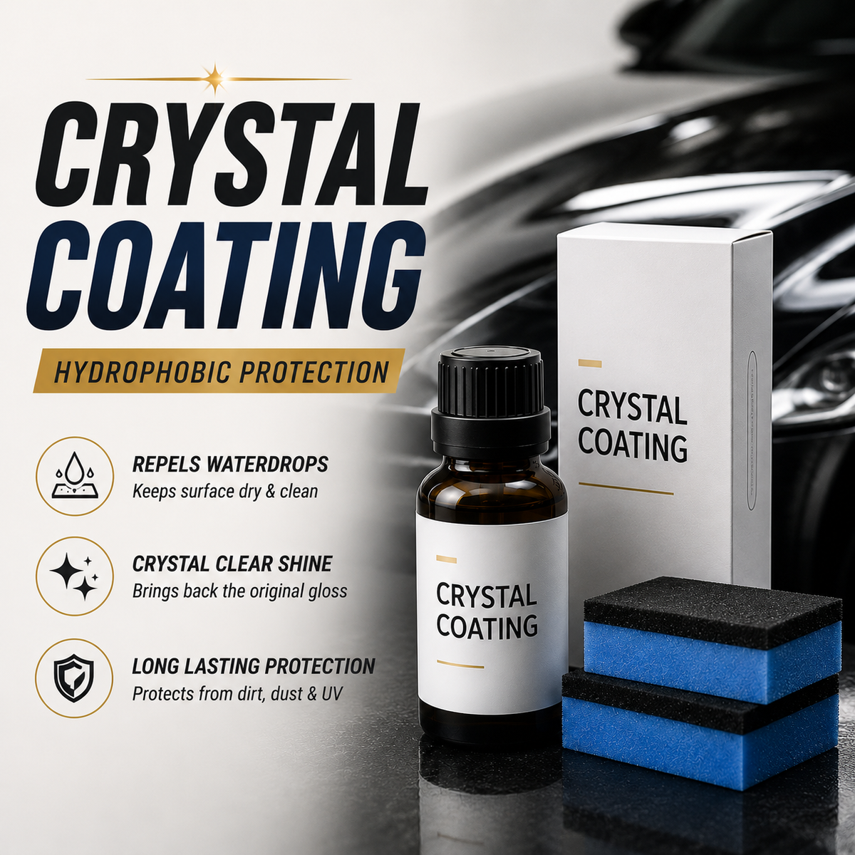 ✨ ShineMax™ - Faded Shine Crystal Clear Polish 🚗 | Flat 45 %