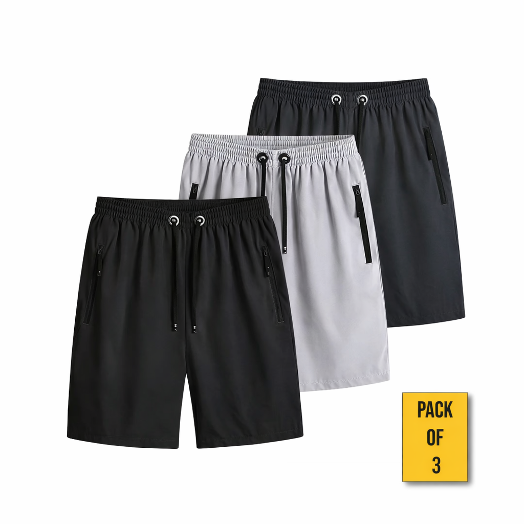 🧊🩳 FlexFit Pro™ - All Day Comfort Shorts |💥 Pack of 3 | M to 4XL ✅