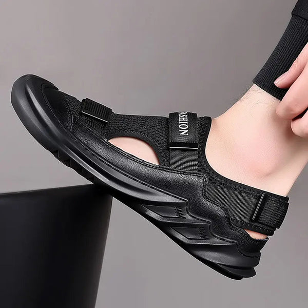 Gladiator Comfort Black Flats