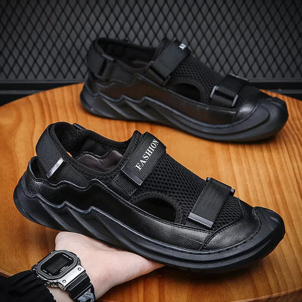 Gladiator Comfort Black Flats